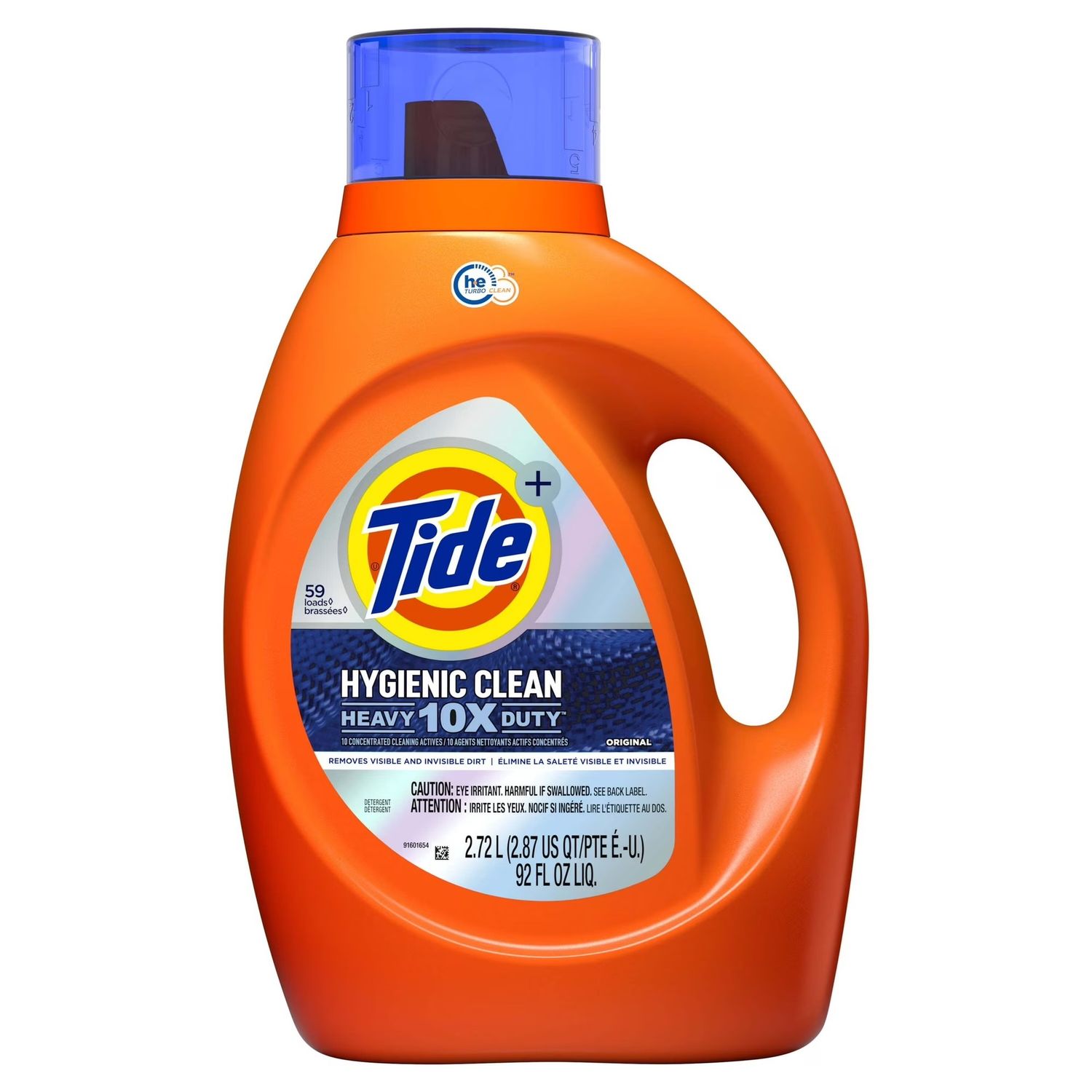 TIDE LAUNDRY DETERGENT 2.72L HYGIENIC CLEAN HEAVY DUTY 10X 59LOADS