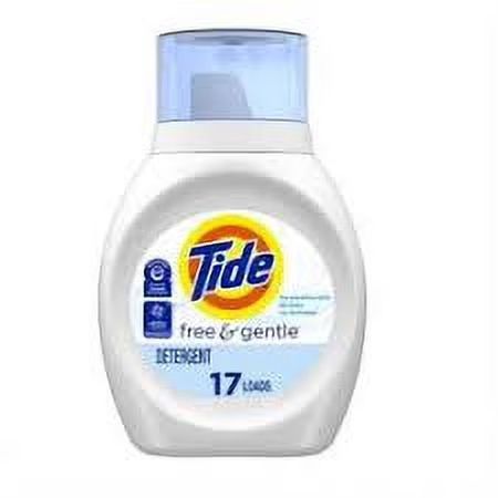 TIDE LAUNDRY DETERGENT 739ML FREE &amp; GENTLE 17LOADS