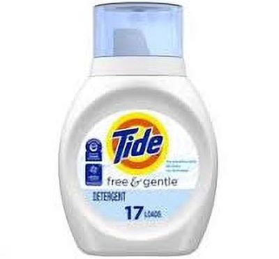 TIDE LAUNDRY DETERGENT 739ML FREE &amp; GENTLE 17LOADS