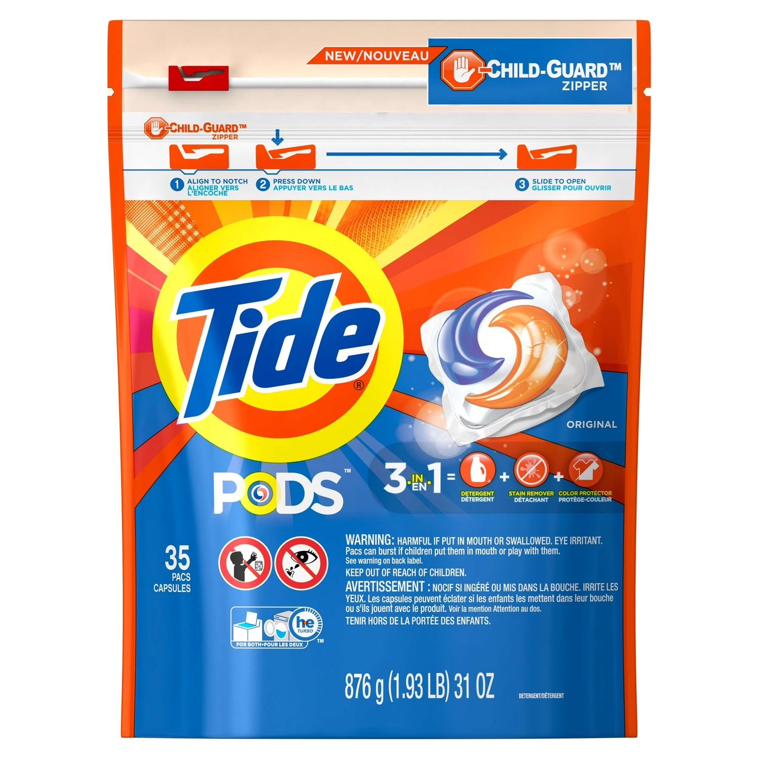 TIDE PODS ORIGINAL 3-IN-1 35PACS