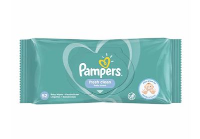 PAMPERS FRESH CLEAN SCENT 52 BABY WIPES