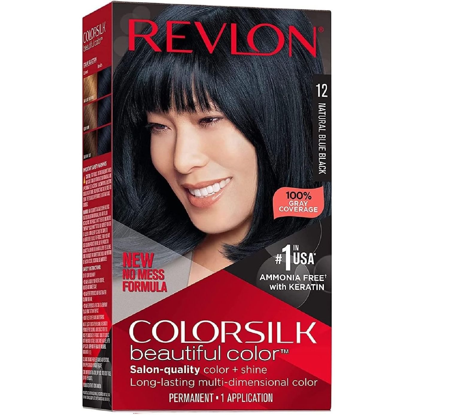 REVLON COLORSILK #12 NATURAL BLUE BLACK