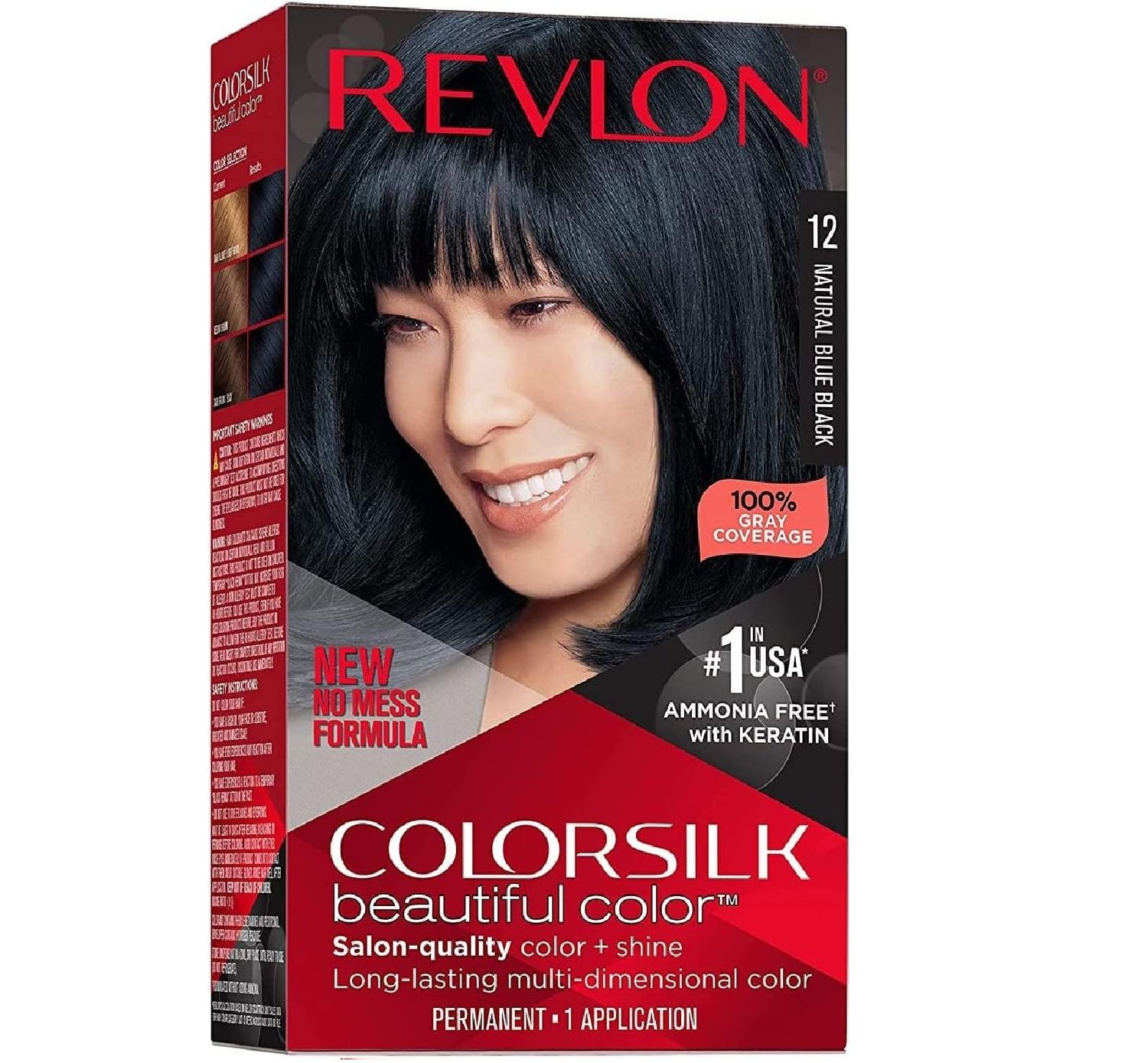 REVLON COLORSILK #12 NATURAL BLUE BLACK