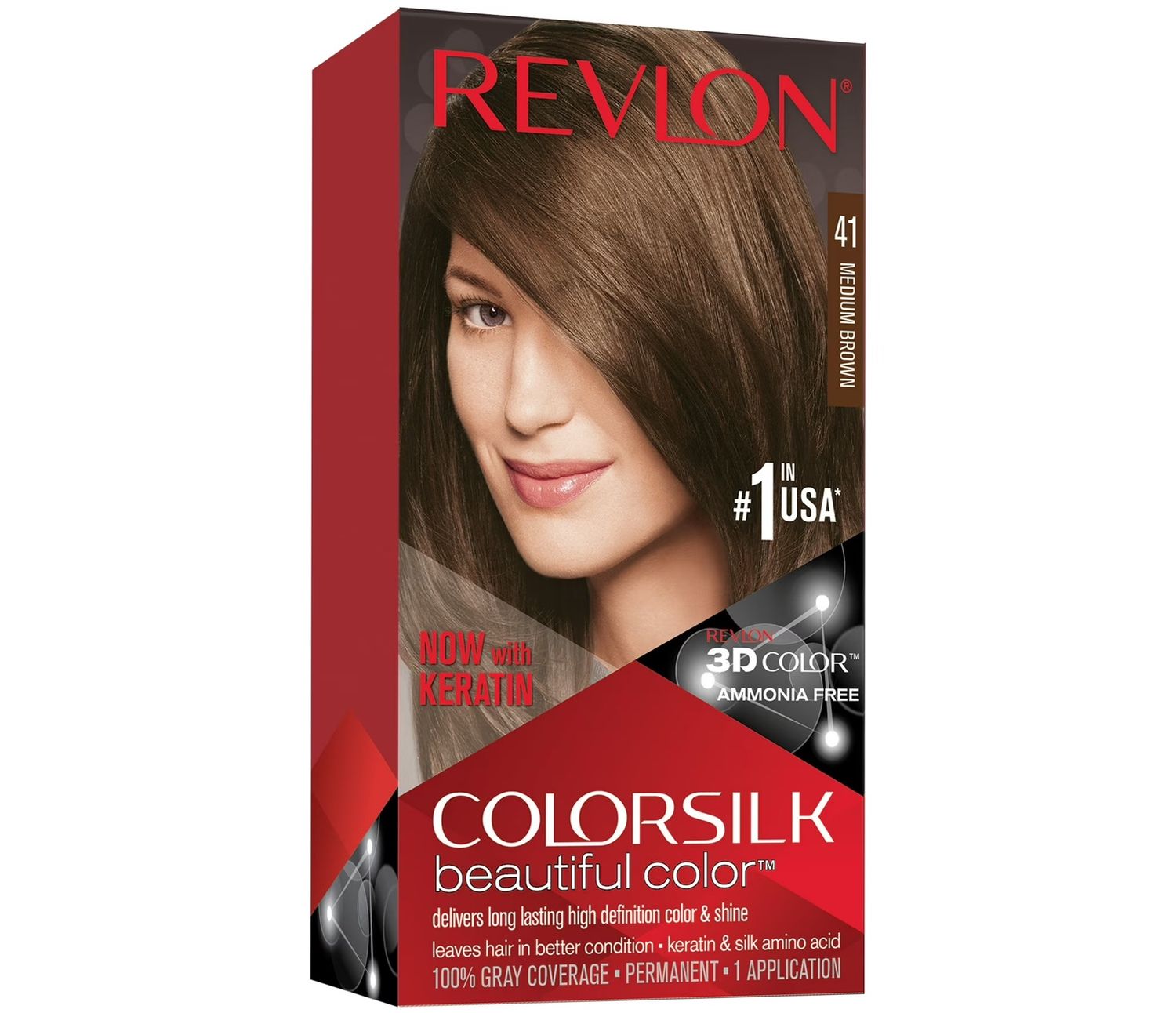 REVLON COLORSILK #41 MEDIUM BROWN