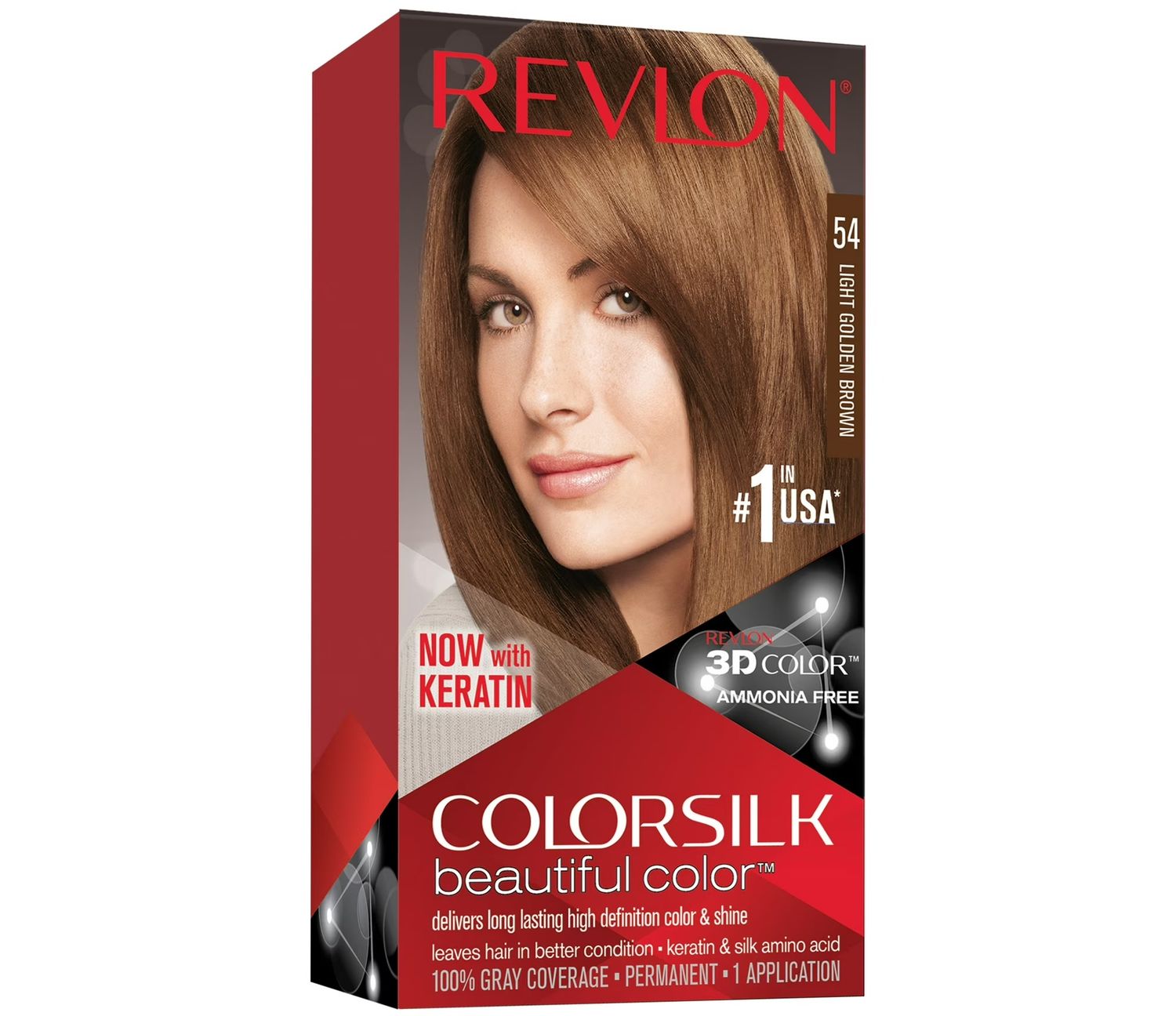 REVLON COLORSILK #54 LIGHT GOLDEN BROWN