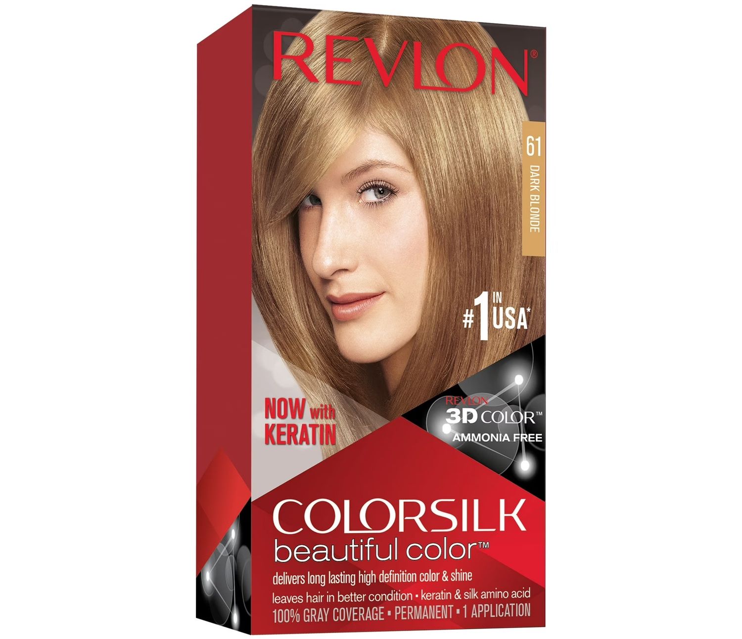 REVLON COLORSILK #61 DARK BLONDE