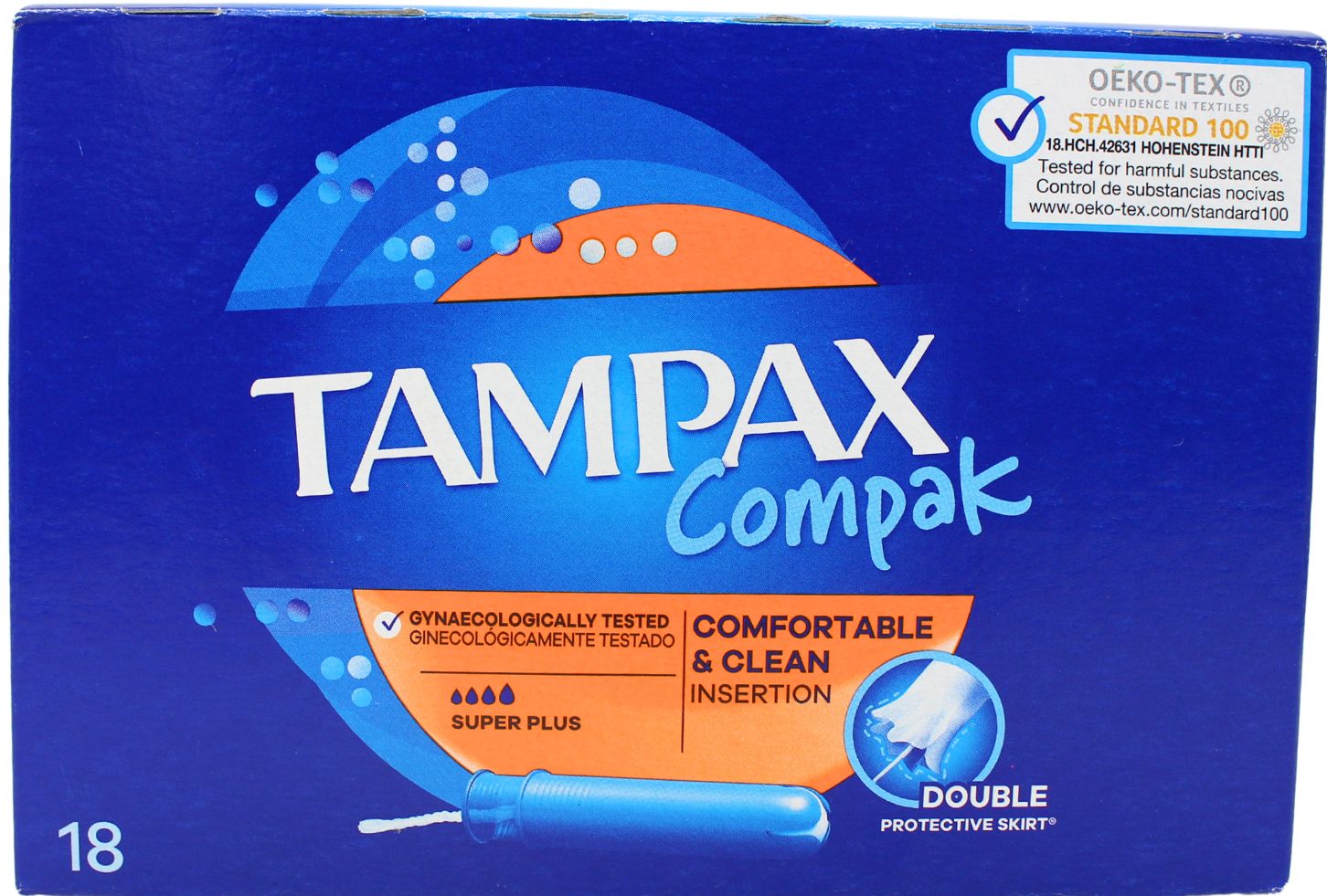 TAMPAX COMPAK SUPER PLUS 18'S