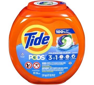 TIDE PODS ORIGINAL 3-IN-1 81PACS (TUB)