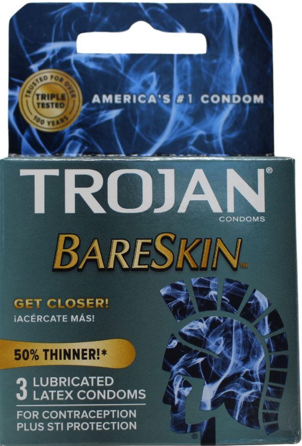 TROJAN BARE-SKIN (3PACK)