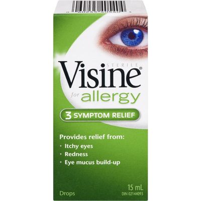 VISINE EYE DROPS 15ML FOR ALLERGY