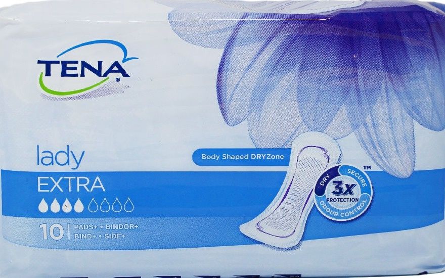 TENA LADY EXTRA PADS 10'S