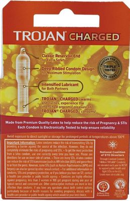TROJAN CHARGED (3PACK)