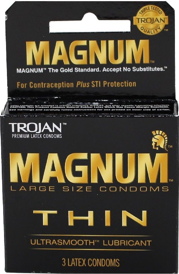 TROJAN MAGNUM THIN ULTRA SMOOTH (3PACK)