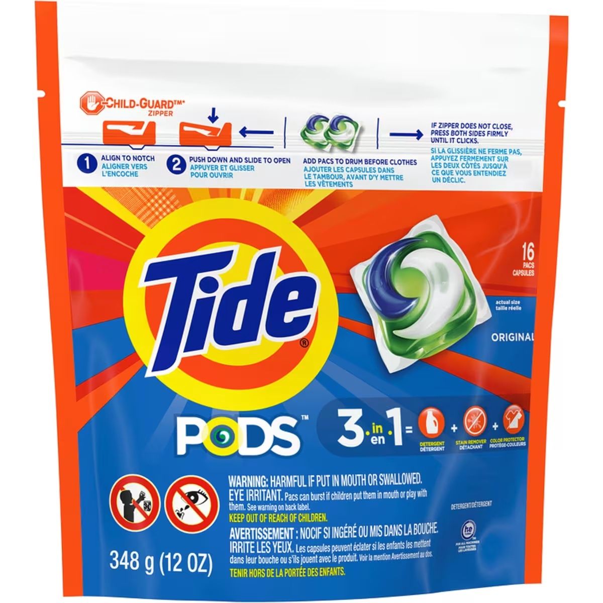 TIDE PODS ORIGINAL 3-IN-1 16PACS