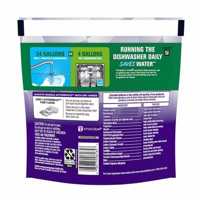 CASCADE PLATINUM PLUS ACTIONPACS FRESH SCENT 7'S
