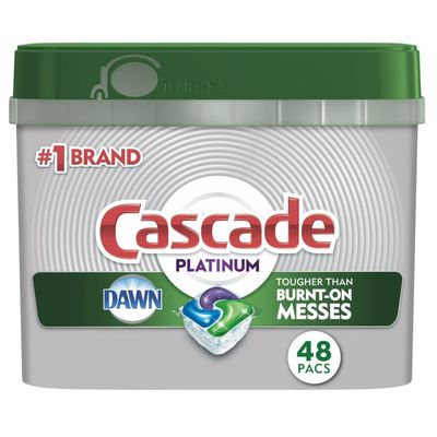 CASCADE PLATINUM ACTIONPACS FRESH SCENT 48'S (TUB)