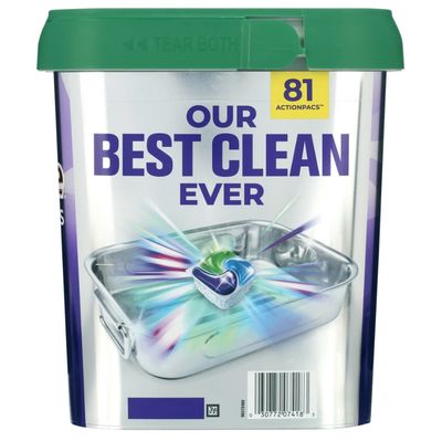 CASCADE PLATINUM PLUS ACTIONPACS FRESH SCENT 81'S (TUB)