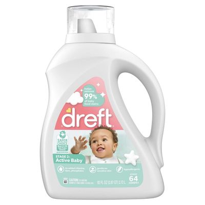 DREFT STAGE2 ACTIVE BABY 2.72L LAUDNRY DETERGENT 64LOADS