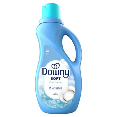 DOWNY SOFT 1.31L 2-IN-1 FABRIC SOFTENER COOL COTTON 60LOADS