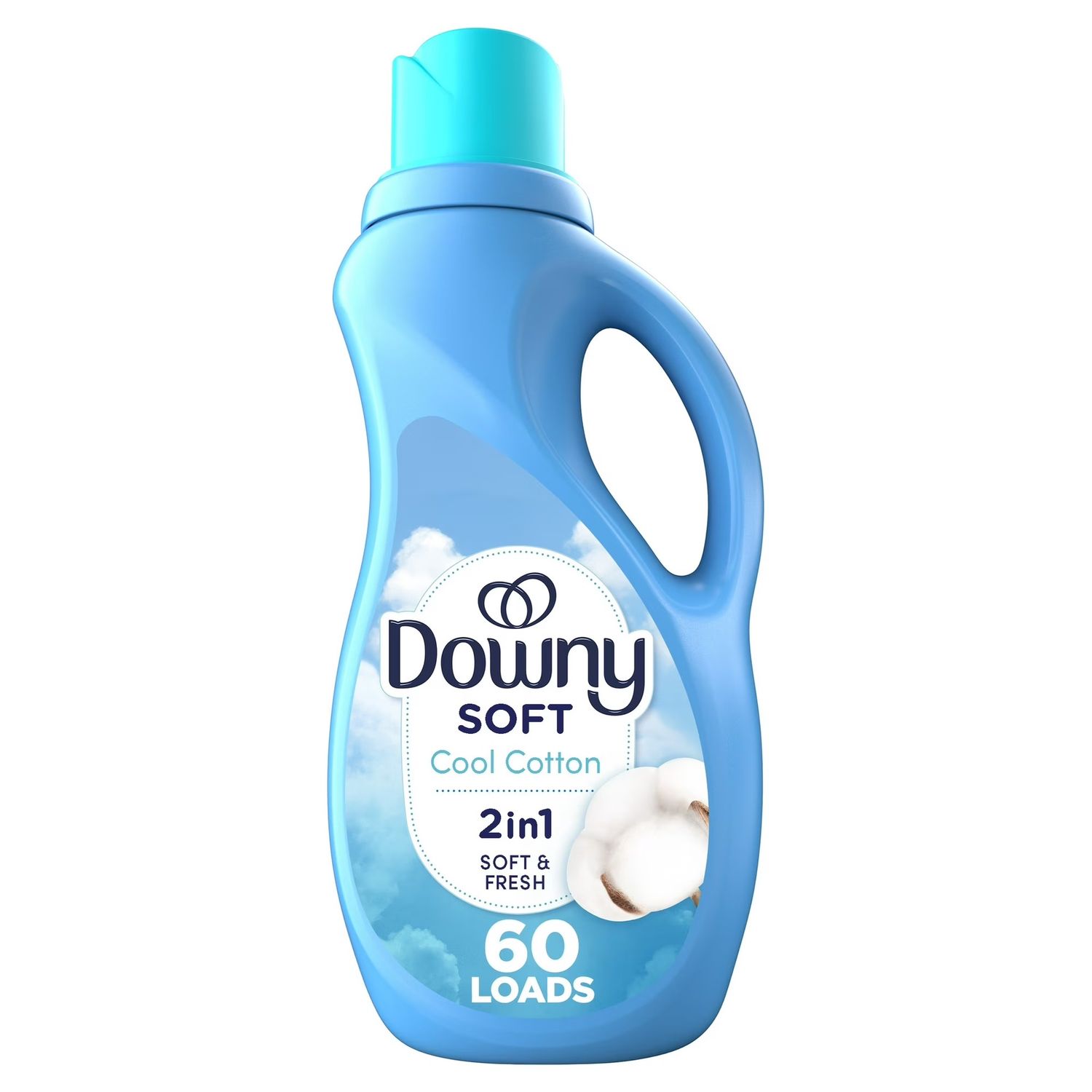 DOWNY SOFT 1.31L 2-IN-1 FABRIC SOFTENER COOL COTTON 60LOADS