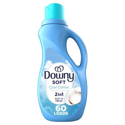 DOWNY SOFT 1.31L 2-IN-1 FABRIC SOFTENER COOL COTTON 60LOADS