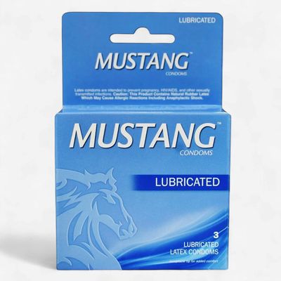 MUSTANG LUBRICATED CONDOMS (3 PACK)