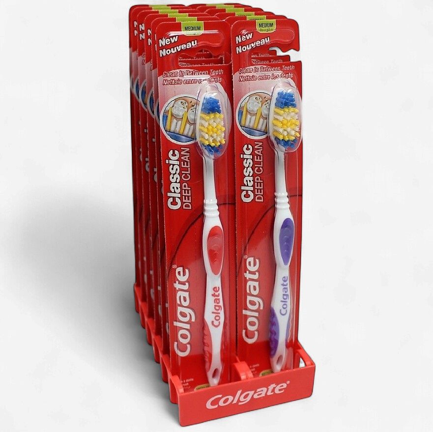 COLGATE TOOTHBRUSH CLASSIC DEEP CLEAN MEDIUM (12PACK)