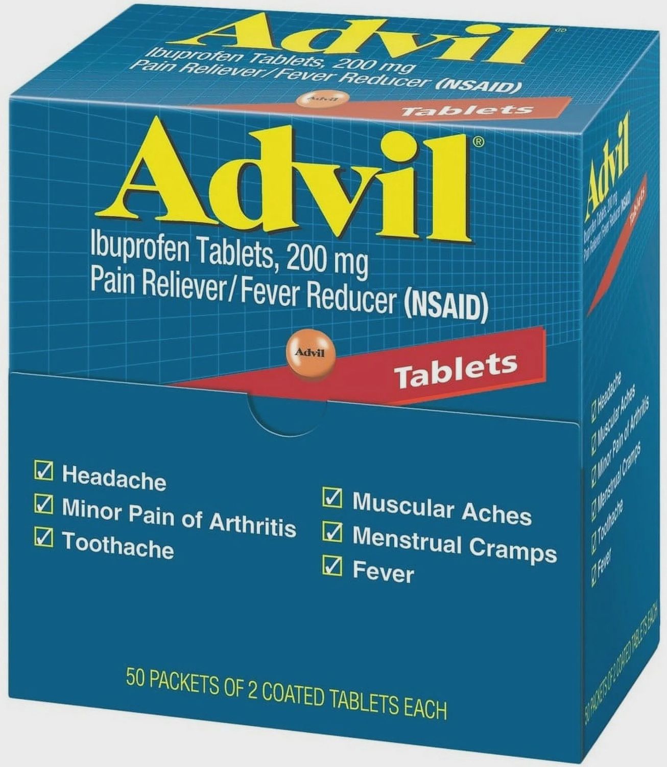 ADVIL 200MG TABLETS (50X2'S)