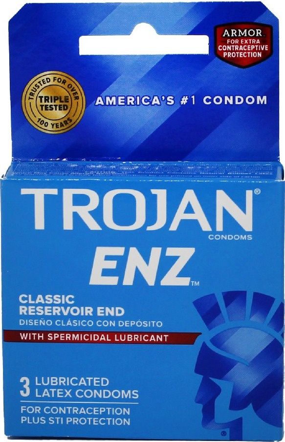 TROJAN ENZ SPERMICIDAL (3PACK)