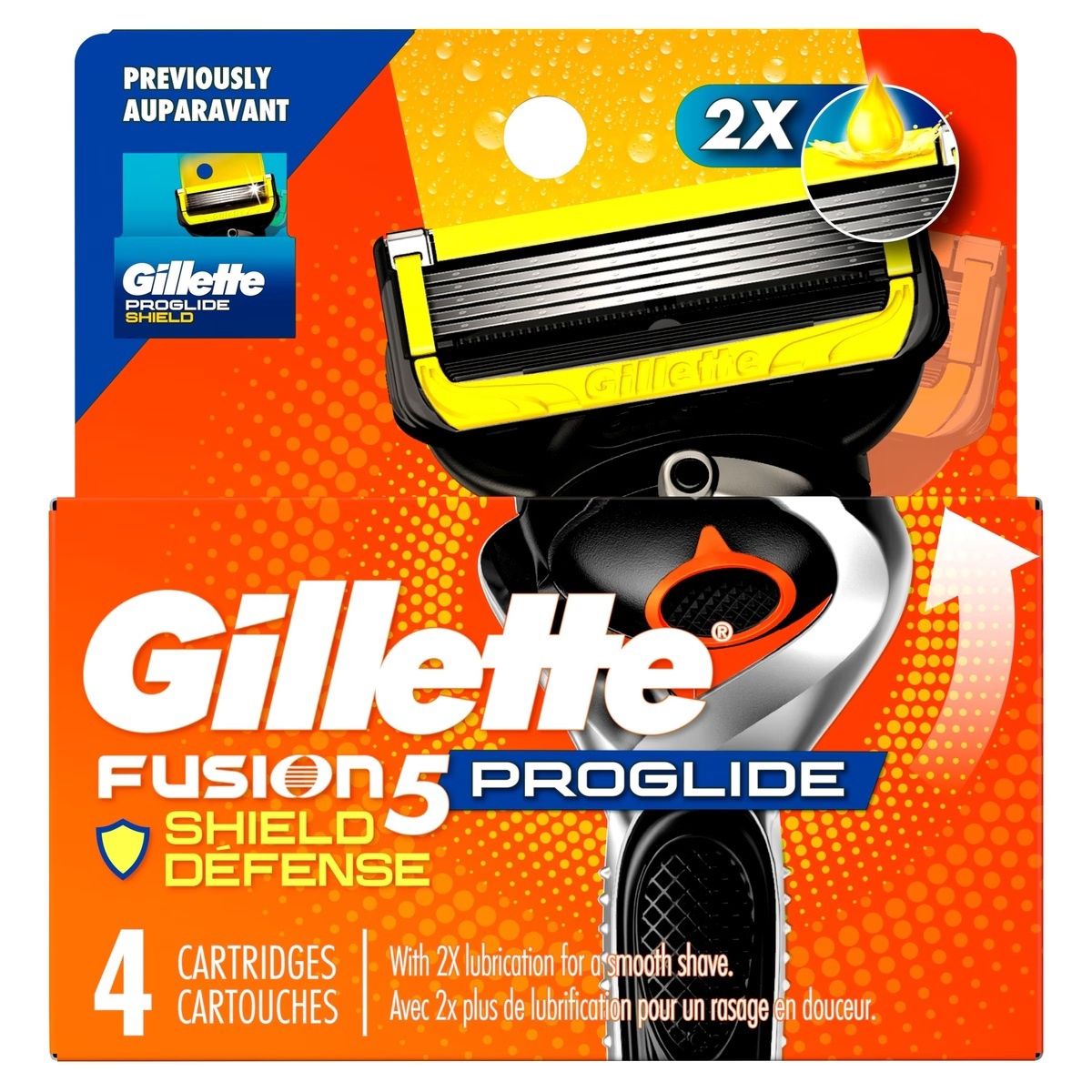 GILLETTE FUSION 5 PROGLIDE SHIELD 4CARTRIDGES