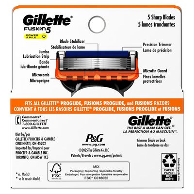 GILLETTE FUSION 5 POWER 4CARTRIDGES
