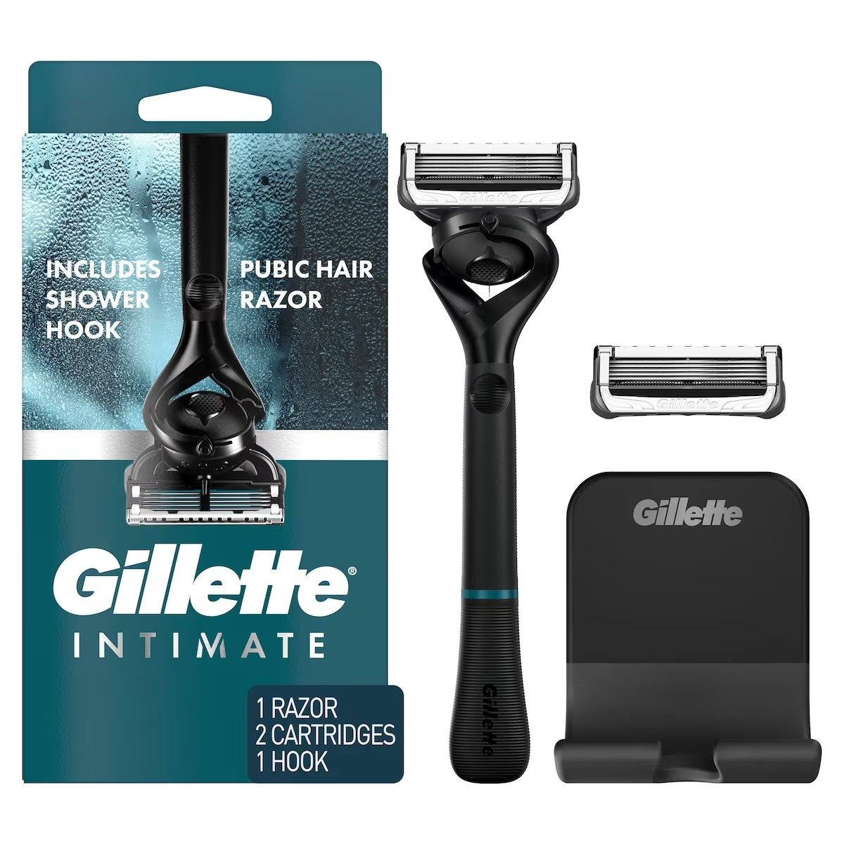 GILLETTE INTIMATE 1RAZOR + 2CARTRIDGES + 1HOOK