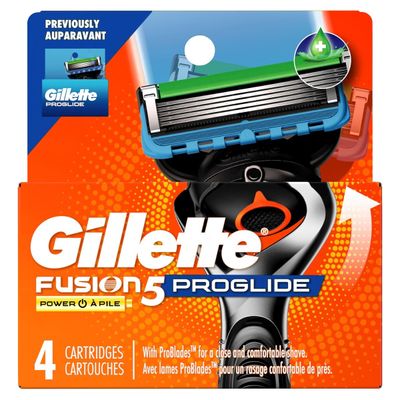 GILLETTE FUSION PROGLIDE POWER 4CARTRIDGES