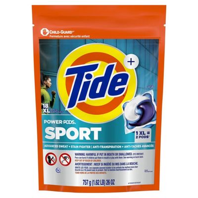 TIDE POWER PODS FEBREZE SPORT XL 18'S