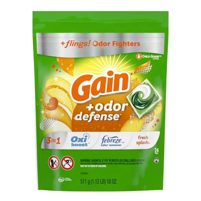 GAIN FLINGS! 511G 3-IN-1 FRESH SPLASH 24'S