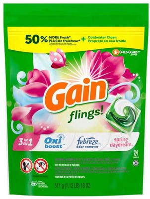 GAIN FLINGS! 511G 3-IN-1 SPRING DAYDREAM 24'S