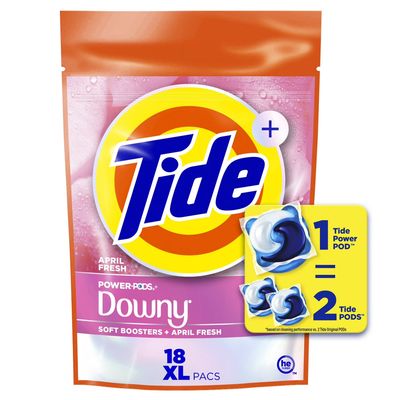 TIDE POWER PODS 720G DOWNY APRIL FRESH XL 18'S