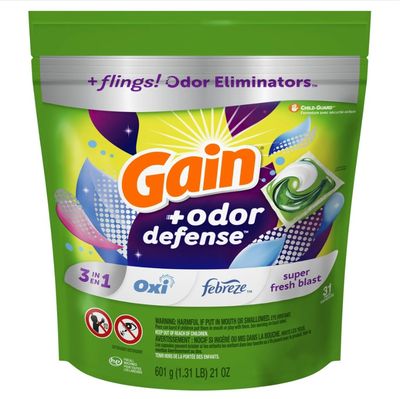 GAIN FLINGS! 601G 3-IN-1 ORDOR DEFENSE SUPER FRESH BLAST 31'S