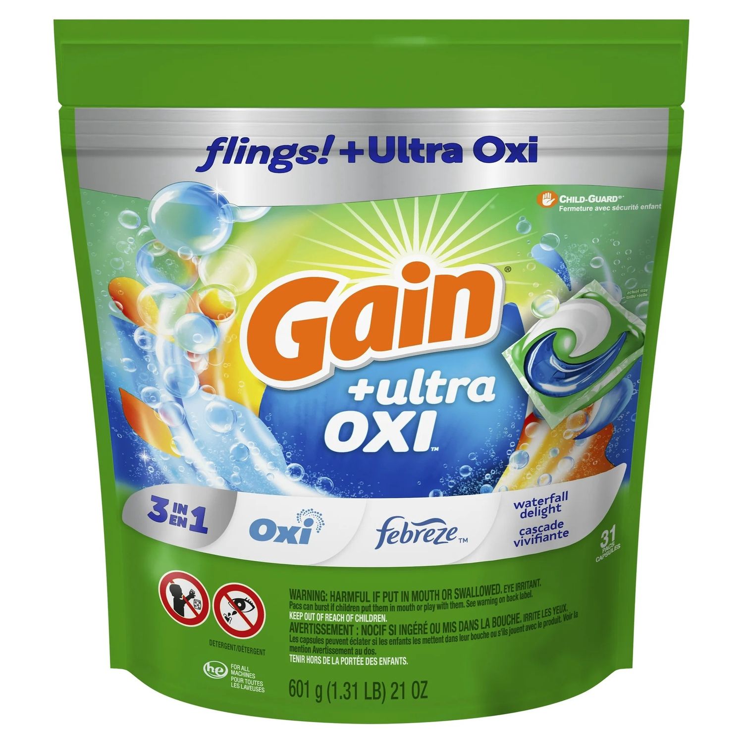 GAIN FLINGS!  601G 3-IN-1 WATERFALL DELIGHT 31'S