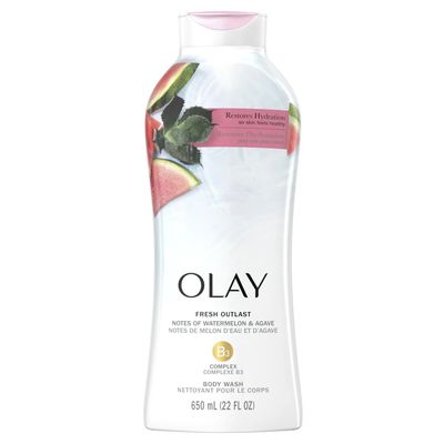 OLAY FRESH OUTLAST BODY WASH 650ML WATERMELON AGAVE
