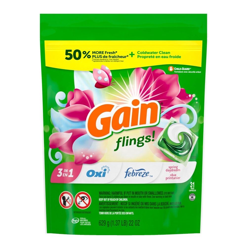 GAIN FLINGS! 629G OXI FEBREZE SPRING DAYDREAM 31'S