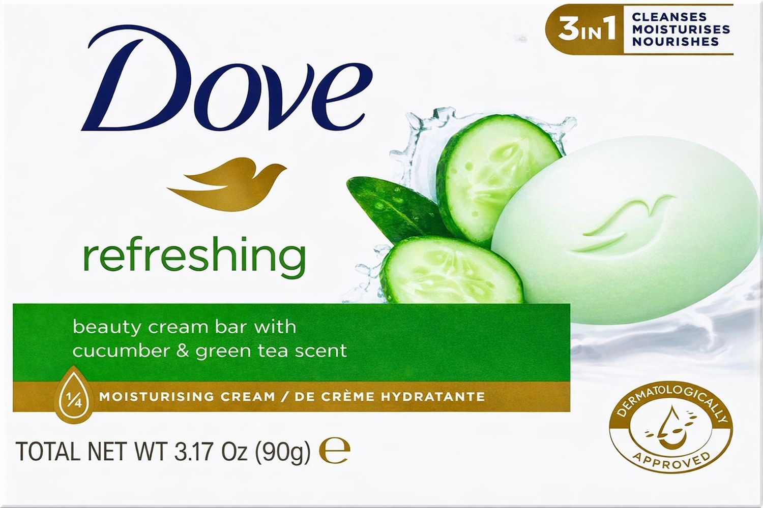 DOVE BAR SOAP 90G CUCUMBER GREEN TEA