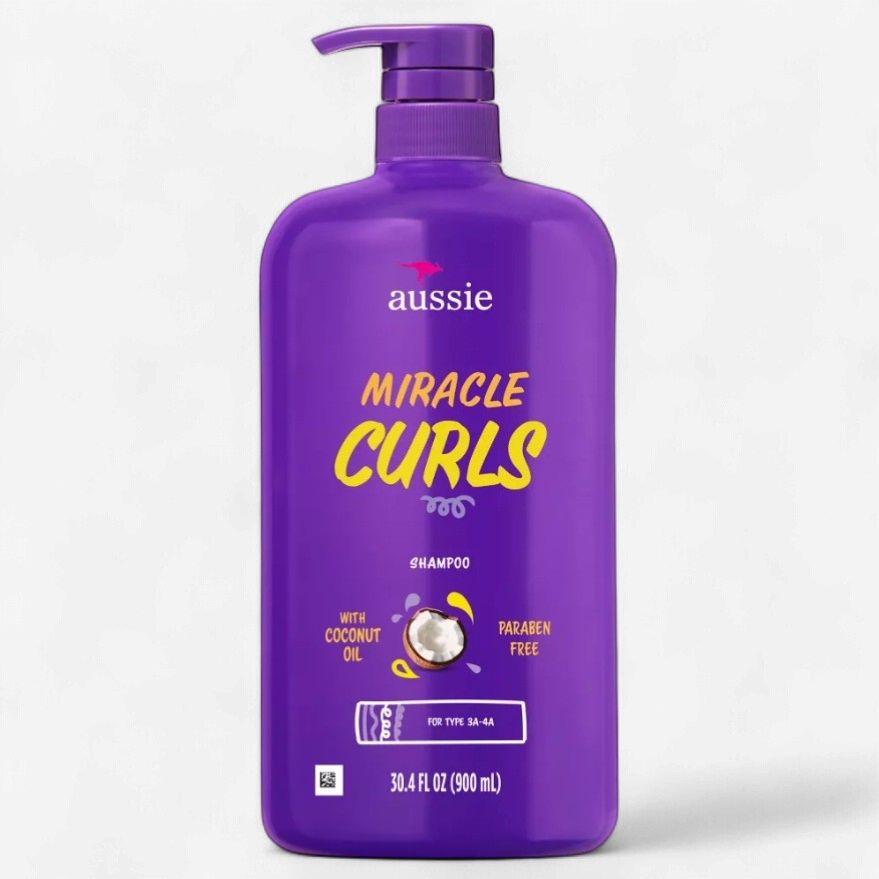 AUSSIE MIRACLE CURLS COCONUT OIL SHAMPOO 900ML (PUMP)