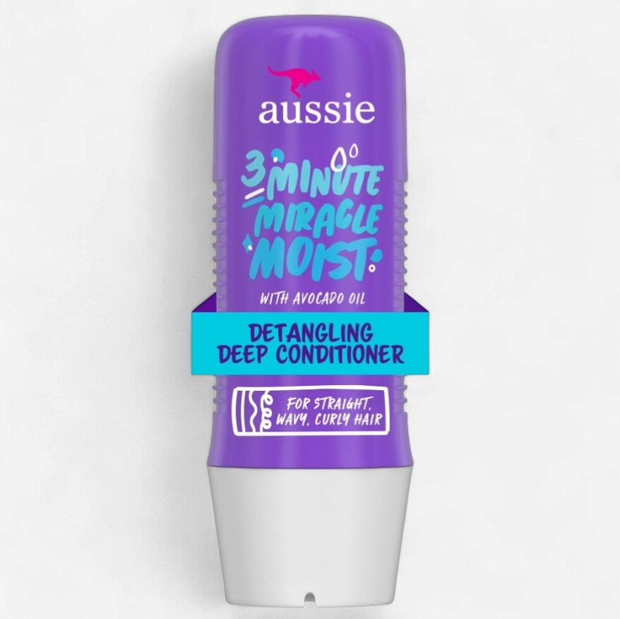 AUSSIE 3MINUTE MIRACLE MOIST AVOCADO OIL DETANGLING DEEP CONDITIONER 236ML