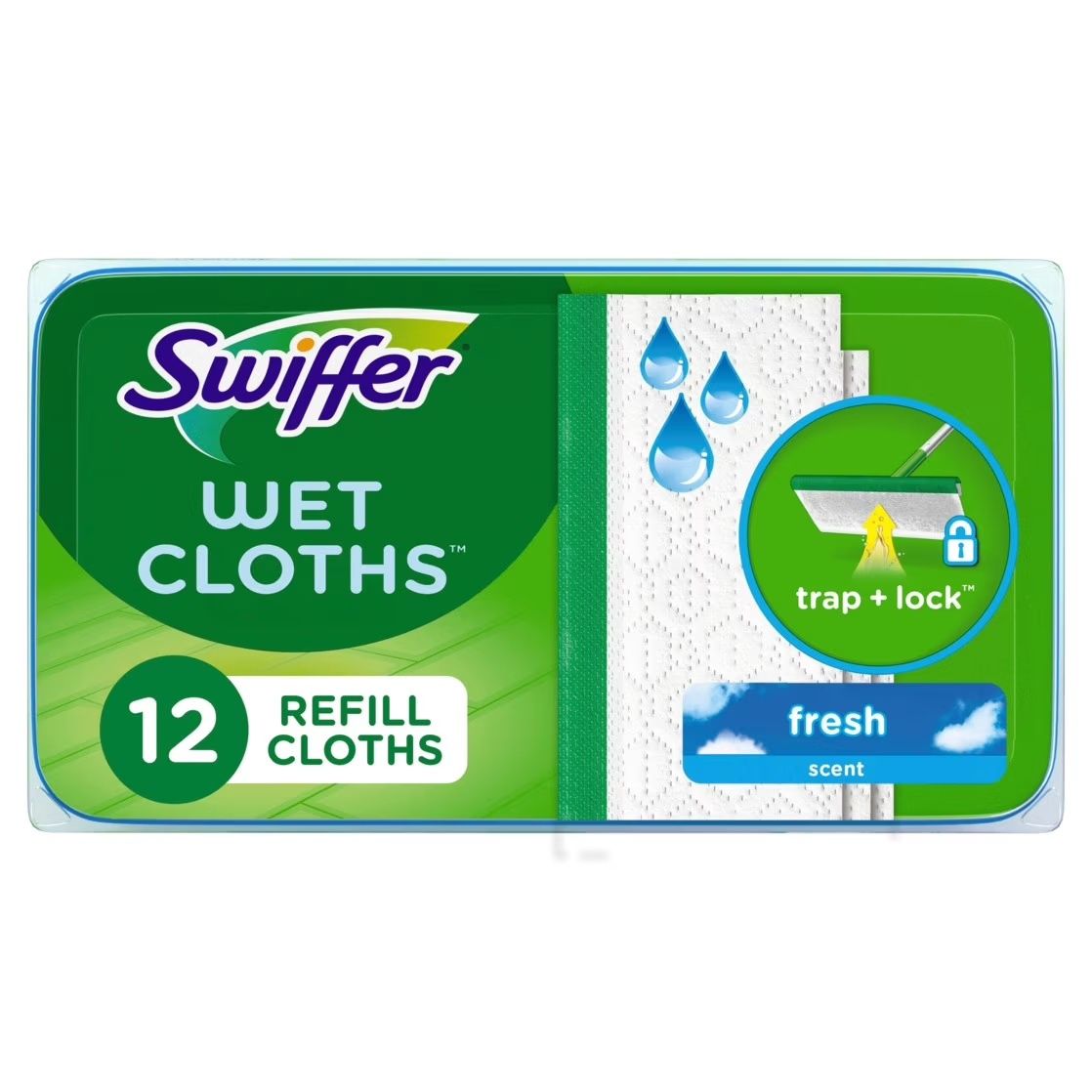 SWIFFER WET CLOTHS FRESH SCENT 12'S