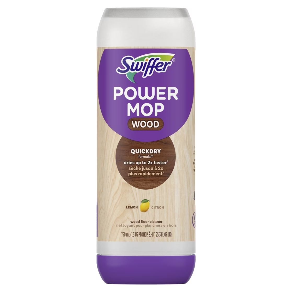 SWIFFER POWERMOP REFILL LEMON 750ML WOOD