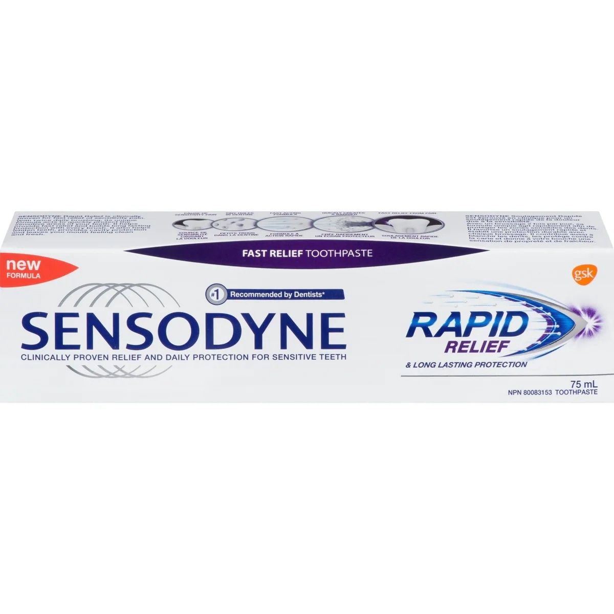 SENSODYNE TOOTHPASTE FAST RELIEF 75ML
