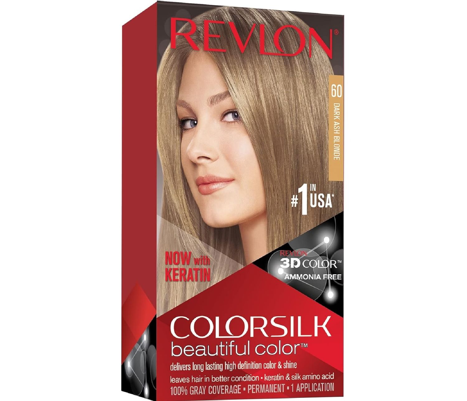 REVLON COLORSILK #60 DARK ASH BLONDE