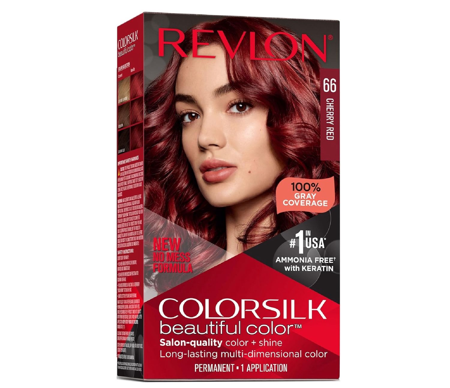 REVLON COLORSILK #66 CHERRY RED