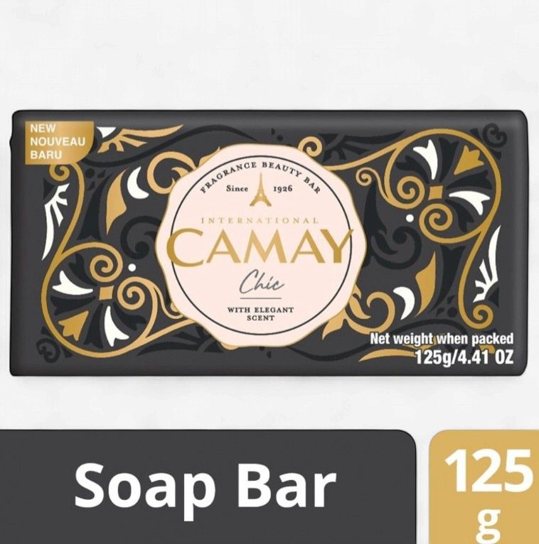 CAMAY BAR SOAP 125G CHIC BLACK